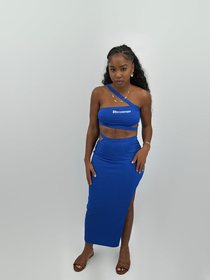 Anubis women’s dress – Blue – Pharaonique
