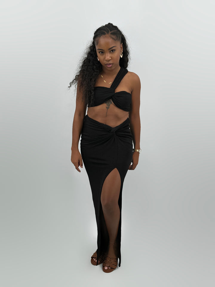 Vestido de fiesta para mujer – Negro – Pharaonique