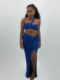 Vestido de festa para mulher – Azul – Pharaonique