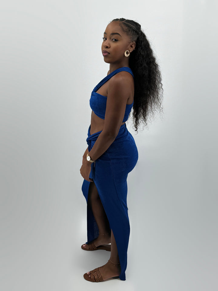Vestido de festa para mulher – Azul – Pharaonique