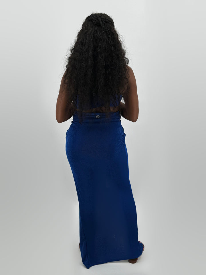 Vestido de festa para mulher – Azul – Pharaonique