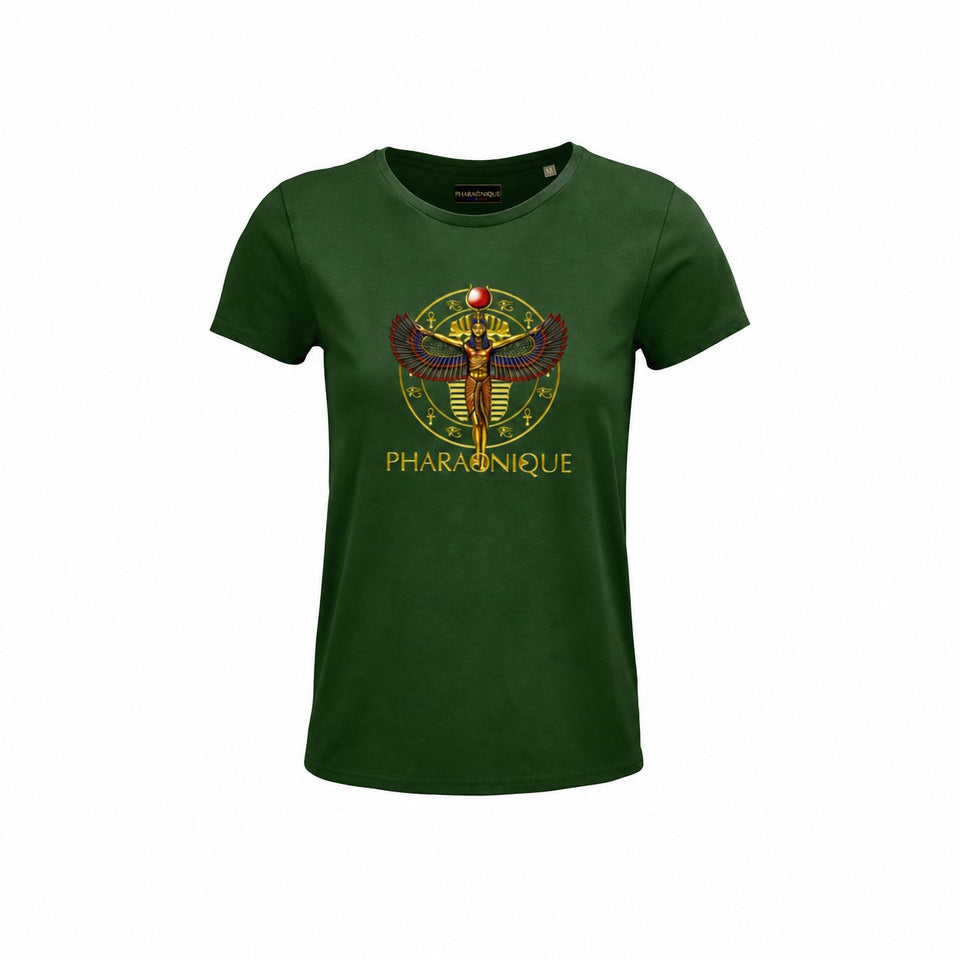 Tee-shirt Femme Néfertiti - Pharaonique — vue principale sur fond uni