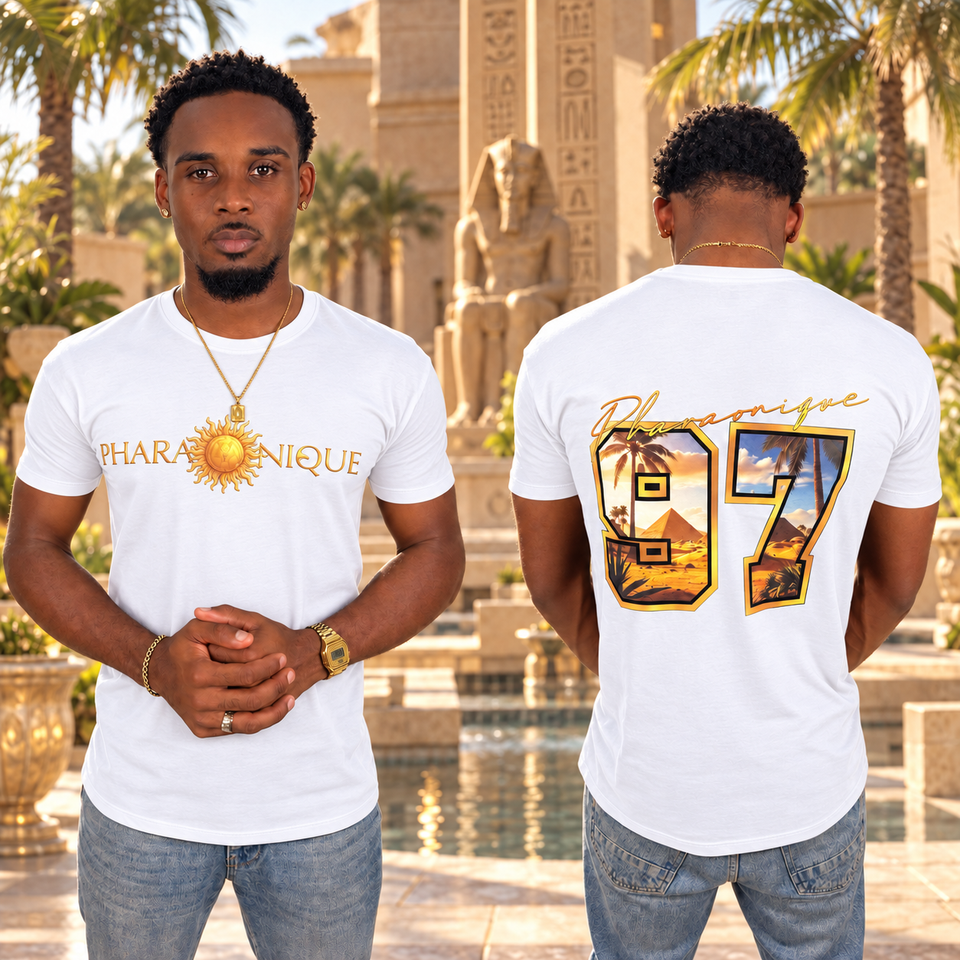 T-shirt Homme Collection 97 Blanc – vues face et dos