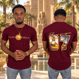 T-shirt Homme Collection 97 Bordeaux – vues face et dos