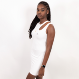 Vestido Isis sem mangas – Branco – Pharaonique