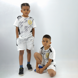 Conjunto infantil de t-shirt e calções – Branco ou preto – Pharaonique