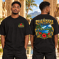 T-shirt oversize Haïti Homme Noir – vue avant et dos