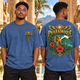 T-shirt oversize Martinique Homme Denim – vue avant et dos