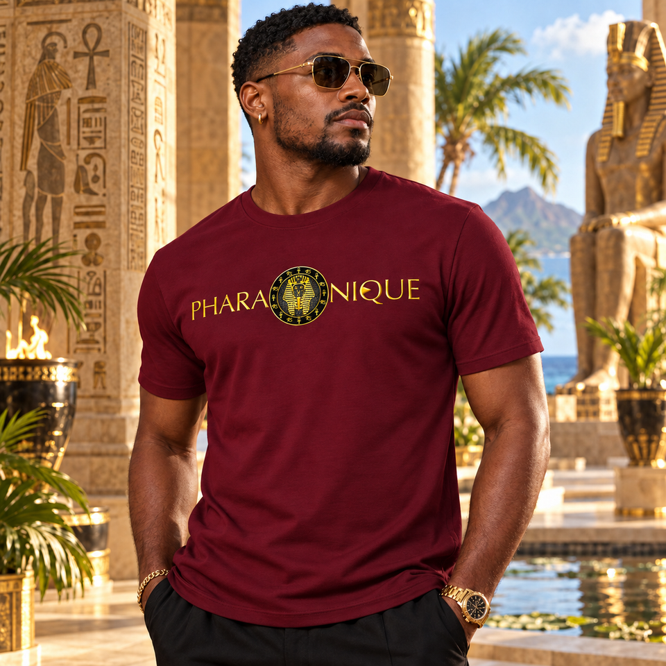T-shirt Royaume d'or homme, coloris Bordeaux